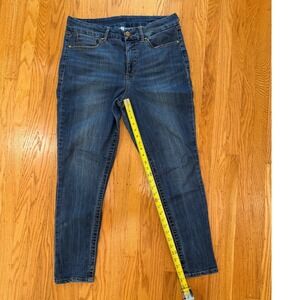 Seven7‎ Women's Size 14 Dark Wash Denim High Rise Cropped Jeans